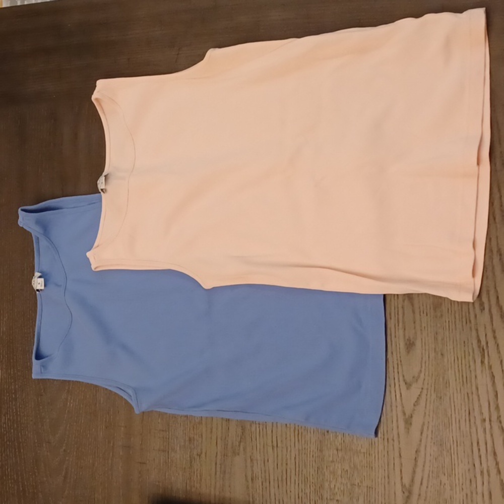 Two J Crew sleeveless tops